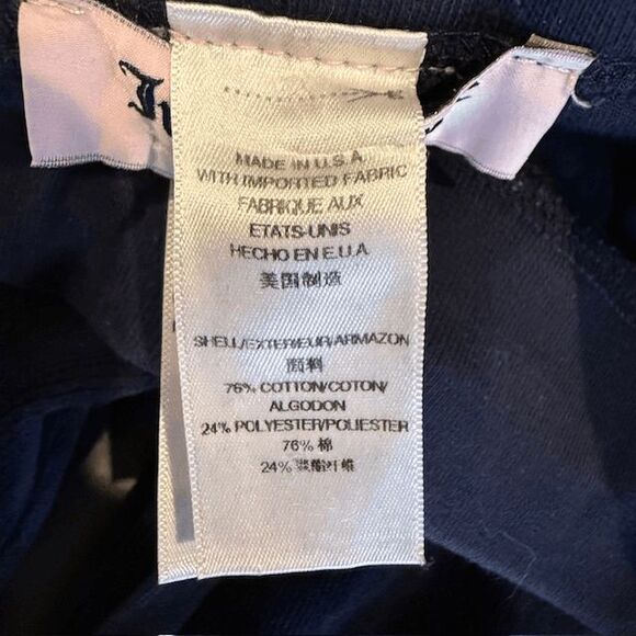 Juicy Couture Classic Velour Del Ray Pants Night Sky Navy Blue Size Medium - Picture 7 of 14